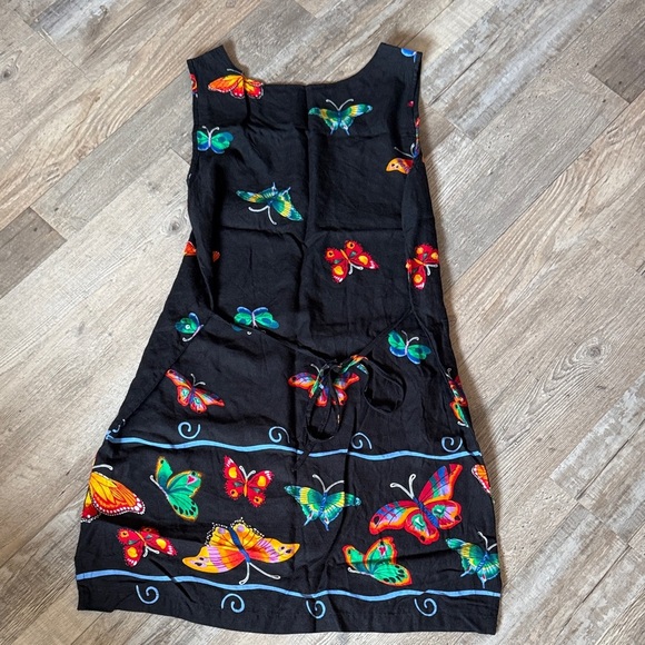 Paradise Bay Colorful Butterfly Print Women’s Dress size M - Picture 7 of 8
